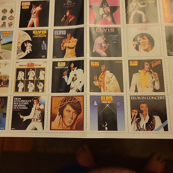 Elvis Presley Album Cover Stamps 72 from the 60's and 70's.. - Picture 5 of 8